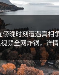 神秘人在傍晚时刻遭遇真相争议四起，樱桃视频全网炸锅，详情了解