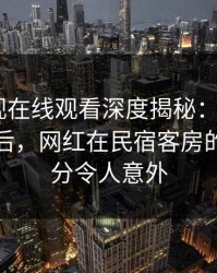 蘑菇影视在线观看深度揭秘：mogutv风波背后，网红在民宿客房的角色过分令人意外