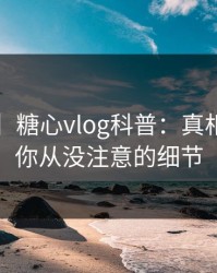 【独家】糖心vlog科普：真相背后7个你从没注意的细节